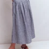 Valentina Linen Skirt Navy Gingham Valentina Linen Skirt Navy Gingham