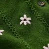 Valeria Crochet Trim Cardigan Promenade Green , Embroidery Valeria Crochet Trim Cardigan Promenade Green , Embroidery