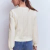 Valeria Crochet Trim Jumper Warm Ivory , Embroidery Valeria Crochet Trim Jumper Warm Ivory , Embroidery