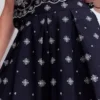 Verity Broderie Poplin Skirt Navy Verity Broderie Poplin Skirt Navy