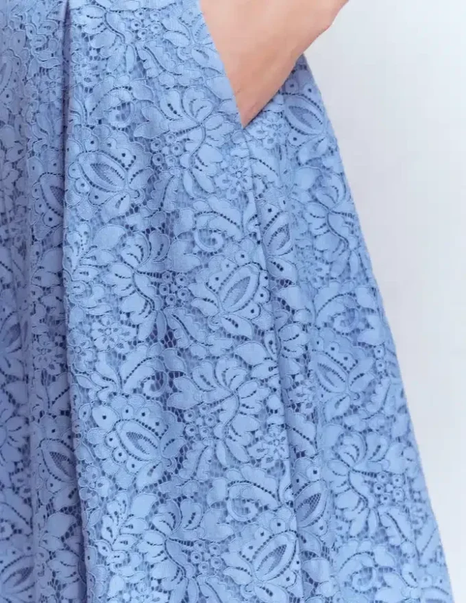 Verity Lace Skirt Cornflower Blue Verity Lace Skirt Cornflower Blue