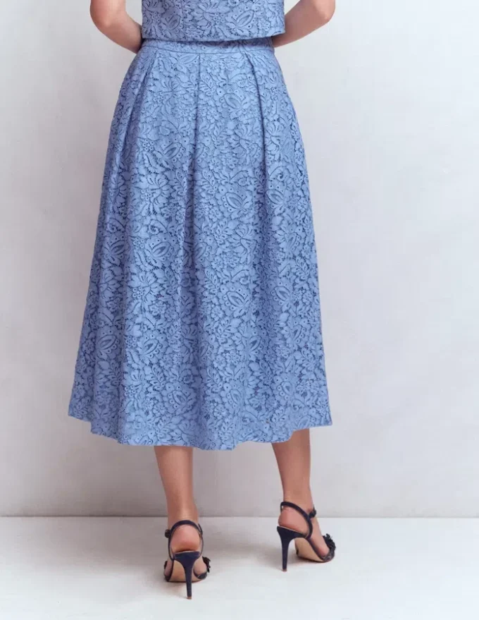 Verity Lace Skirt Cornflower Blue Verity Lace Skirt Cornflower Blue
