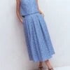 Verity Lace Skirt Cornflower Blue Verity Lace Skirt Cornflower Blue