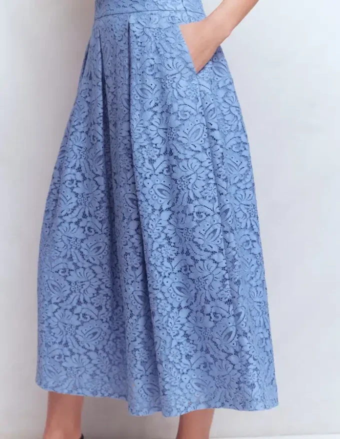 Verity Lace Skirt Cornflower Blue Verity Lace Skirt Cornflower Blue