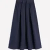Verity Linen Midi Skirt Navy Verity Linen Midi Skirt Navy
