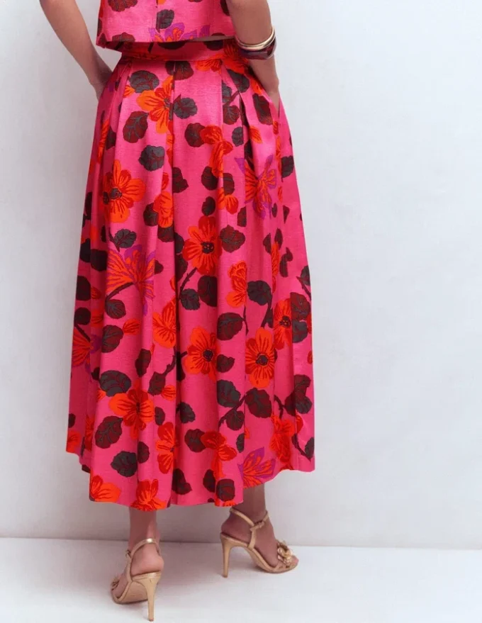 Verity Maxi Skirt Pink, Elaborate Blossom Verity Maxi Skirt Pink, Elaborate Blossom