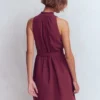 Viv Double Cloth Short Dress Deep Wisteria Viv Double Cloth Short Dress Deep Wisteria