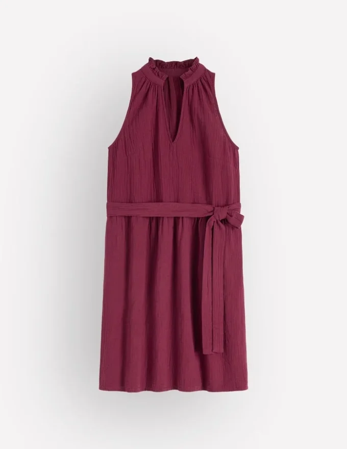 Viv Double Cloth Short Dress Deep Wisteria Viv Double Cloth Short Dress Deep Wisteria