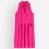 Viv Double Cloth Short Dress Pink Peony Viv Double Cloth Short Dress Pink Peony