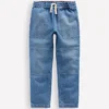 Warrior Knee Jeans Mid Blue Wash