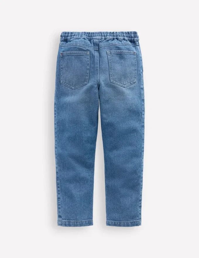 Warrior Knee Jeans Mid Blue Wash