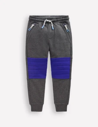 Warrior Knee Joggers Grey Quilted Knee