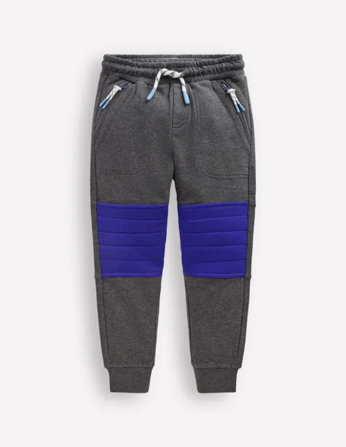 Warrior Knee Joggers Grey Quilted Knee