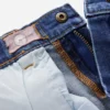 Wide Leg Jeans Heart Checkerboard Denim