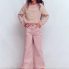 Wide Leg Jeans Pink