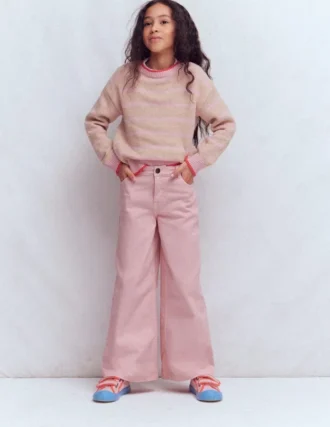 Wide Leg Jeans Pink