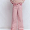Wide Leg Jeans Pink