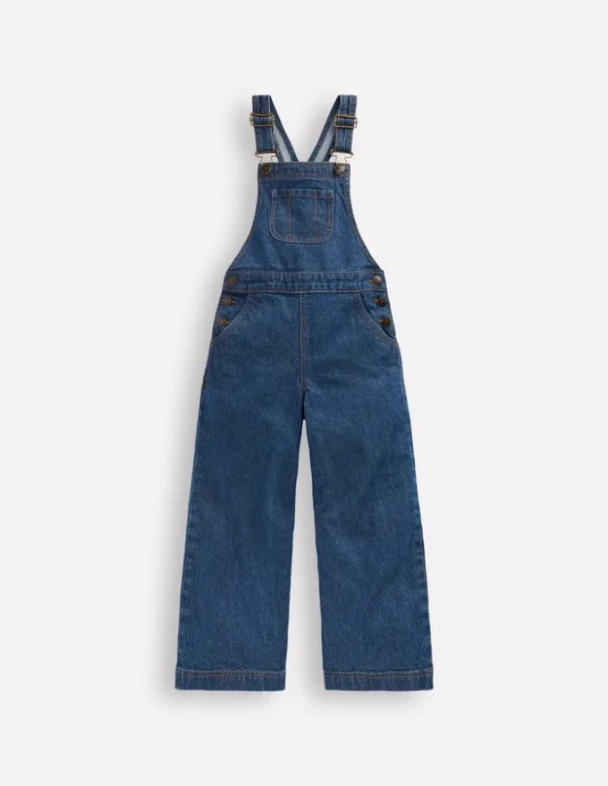 Wide Leg Overalls Denim
