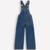 Wide Leg Overalls Denim