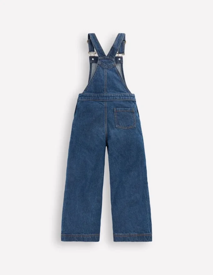 Wide Leg Overalls Denim