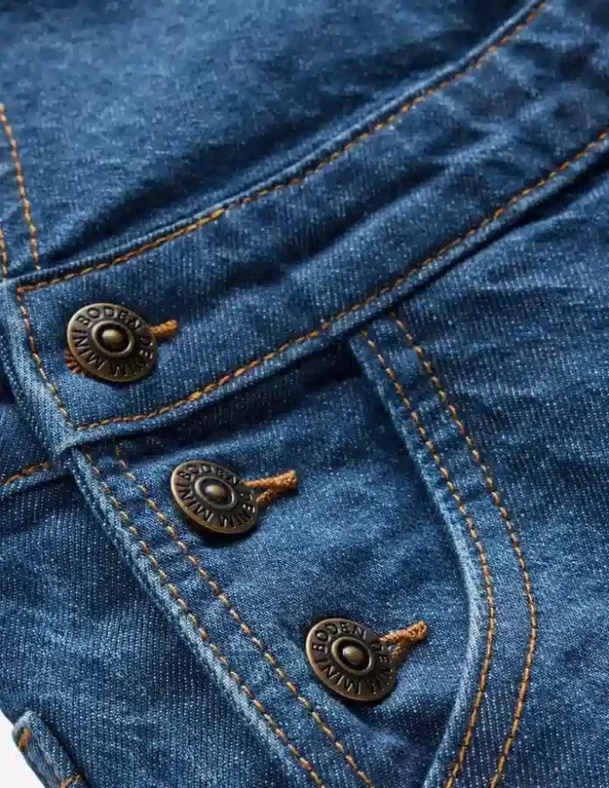 Wide Leg Overalls Denim