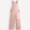 Wide Leg Overalls Pink Ticking Stripe