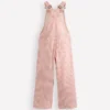 Wide Leg Overalls Pink Ticking Stripe