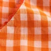 Wide Leg Pants Orange/Ivory Gingham Wide Leg Pants Orange/Ivory Gingham