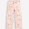 Wide Leg Printed Sweatpants Oatmeal Cats
