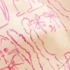 Wide Leg Printed Sweatpants Oatmeal Cats