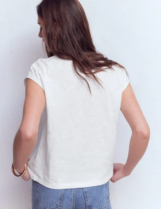 Willow Broderie T-shirt Brilliant White Willow Broderie T-shirt Brilliant White
