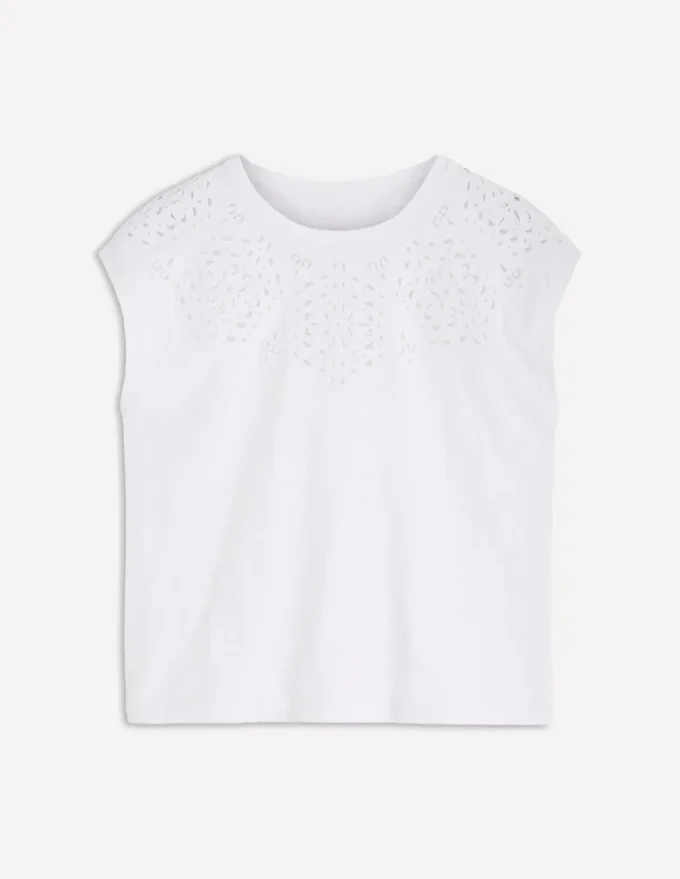 Willow Broderie T-shirt Brilliant White Willow Broderie T-shirt Brilliant White