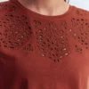 Willow Broderie T-shirt Burnt Orange Willow Broderie T-shirt Burnt Orange
