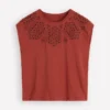Willow Broderie T-shirt Burnt Orange Willow Broderie T-shirt Burnt Orange