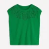Willow Broderie T-shirt Fresh Green Willow Broderie T-shirt Fresh Green