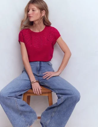 Willow Broderie T-shirt Granita