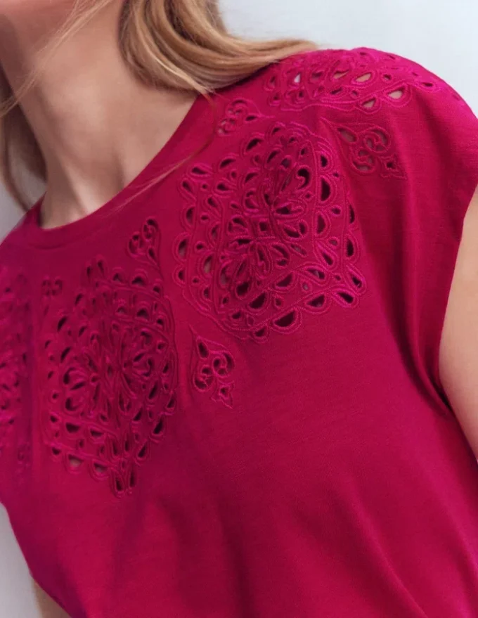Willow Broderie T-shirt Granita Willow Broderie T-shirt Granita