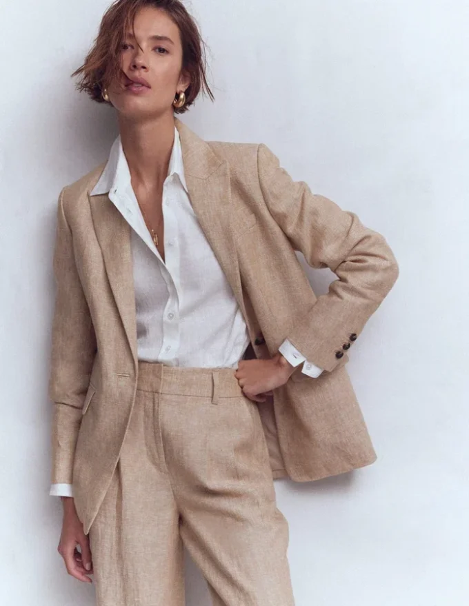 Woodbridge Linen Blazer Amphora, Chambray Woodbridge Linen Blazer Amphora, Chambray