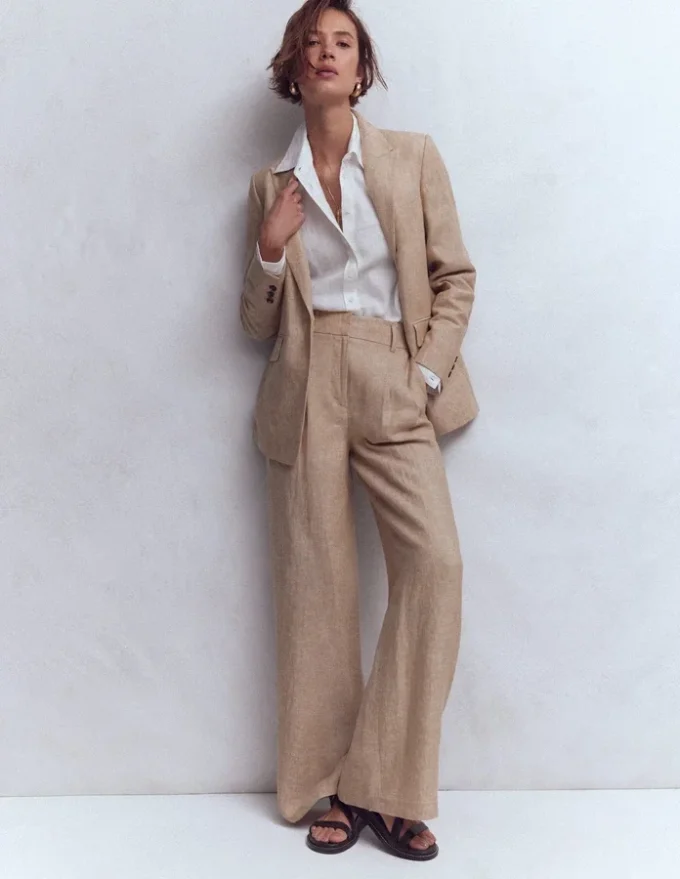 Woodbridge Linen Blazer Amphora, Chambray Woodbridge Linen Blazer Amphora, Chambray