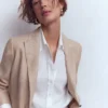 Woodbridge Linen Blazer Amphora, Chambray Woodbridge Linen Blazer Amphora, Chambray