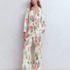 Woodbridge Linen Blazer Ivory, Delicate Blossom Woodbridge Linen Blazer Ivory, Delicate Blossom