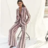 Woodbridge Linen Blazer Pink, Rich Emerald Stripe Woodbridge Linen Blazer Pink, Rich Emerald Stripe