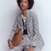Woodbridge Relaxed Blazer Blue and Ivory Stripe Woodbridge Relaxed Blazer Blue and Ivory Stripe