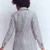 Woodbridge Relaxed Blazer Blue and Ivory Stripe Woodbridge Relaxed Blazer Blue and Ivory Stripe