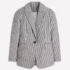 Woodbridge Relaxed Blazer Blue and Ivory Stripe Woodbridge Relaxed Blazer Blue and Ivory Stripe