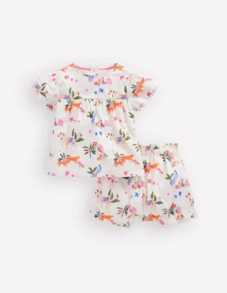 Woven Bloomers Play Set Ivory Small Tropical Animals