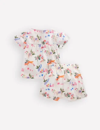Woven Bloomers Play Set Ivory Small Tropical Animals