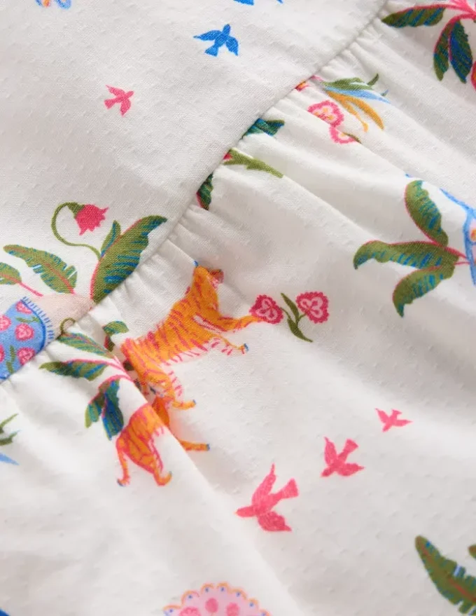 Woven Bloomers Play Set Ivory Small Tropical Animals