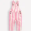 Woven Dungaree Pink Stripe Woven Dungaree Pink Stripe