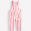 Woven Dungaree Pink Stripe Woven Dungaree Pink Stripe